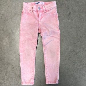 Girls Old Navy pink Ballerina crop leggings size 6